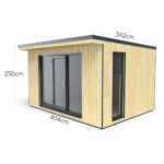 Installed Forest Garden Xtend Insulated Garden Room 13ft 3" x 10ft (4 x 3m) - Image 2