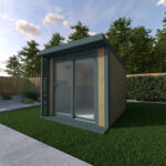 Installed Green Retreats Basebox Plus Garden Room, External Footprint 2480mm (w) x 3250mm (d) - Image 2