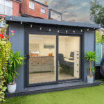 Installed Green Retreats Basebox Garden Room, External Footprint 3680mm (w) x 2620mm (d)