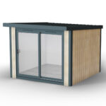 Installed Green Retreats Basebox Garden Room, External Footprint 3070mm (w) x 3230mm (d) - Image 4