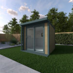 Installed Green Retreats Basebox Plus Garden Room, External Footprint in 2480mm (w) x 2640mm (d) - Image 2