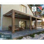 Palram Canopia Helsinki 9ft 10" x 28ft 3" (3m x 8.6m) Cedar Wood Patio Cover