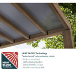 Palram Canopia Helsinki 9ft 10" x 21ft 10" (3m x 6.65m) Cedar Wood Patio Cover - Image 3