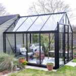 Janssens Liege 7ft 7'' x 10ft 1'' (2.4 x 3.1 m) Aluminium Greenhouse Package