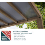 Palram Canopia Helsinki 9ft 10" x 11ft 2" (3m x 3.4m) Cedar Wood Patio Cover - Image 3