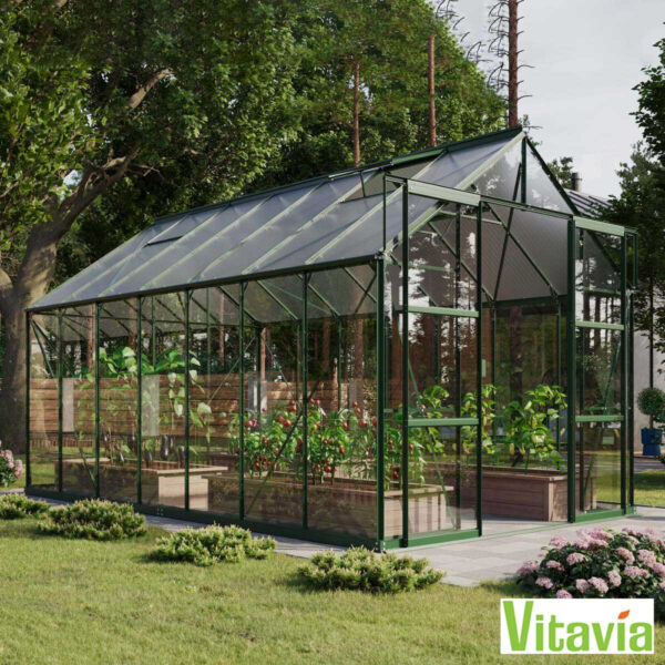 Vitavia Arizona 11500 8ft 5" x 14ft 7" (2.6 x 4.5 m) Low Threshold Entrance Greenhouse Package