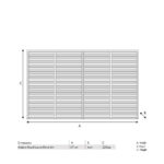 Sunvilla 7ft 6" x 12ft 2" (2.3 x 3.7m) Fixed Louvered Wall Panel - Image 2