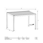 Sunvilla 9ft 10" x 13ft 2" (3 x 4m) Full Electric Louvered Pergola with LEDs - Image 6