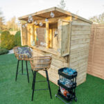 Forest Garden 6ft x 3ft (1.8 x 0.9m) Wooden Garden Bar Entertainment Shed - Image 3