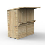 Forest Garden 6ft x 3ft (1.8 x 0.9m) Wooden Garden Bar Entertainment Shed - Image 5