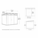 Keter Rosewood Signature 9ft x 7ft 1" (2.77 x 2.18m) Storage Shed - Image 2