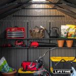 Lifetime 20ft x 8ft (6 x 2.4m) Rough Cut Dual Entry Outdoor Storage Shed - Model 60456 - Image 3