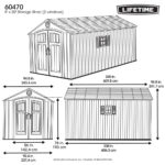 Lifetime 8ft x 20ft (2.4 x 6.1m) Storage Shed - Model 60470 - Image 2
