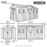 Lifetime 15ft x 8ft (4.6 x 2.4m) Dual Entry Storage Shed - Model 60455 - Image 2