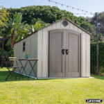 Lifetime 8ft x 17ft 5" (2.4 x 5.3m) Rough Cut Outdoor Storage Shed - Model 60352