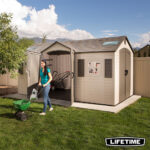 Lifetime 15ft x 8ft (4.6 x 2.4m) Dual Entry Storage Shed - Model 60537
