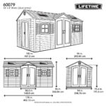 Lifetime 15ft x 8ft (4.6 x 2.4m) Dual Entry Storage Shed - Model 60537 - Image 2