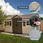 Lifetime 15ft x 8ft (4.6 x 2.4m) Dual Entry Storage Shed - Model 60537 - Image 3