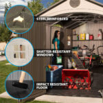 Lifetime 15ft x 8ft (4.6 x 2.4m) Dual Entry Storage Shed - Model 60537 - Image 5