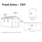 Keter Newton Plus 17ft 6" x 7ft 6" (5.3 x 2.3m) Storage Shed in 2 Configurations - Image 3