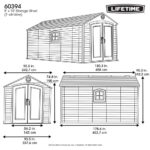 Lifetime 8ft x 15ft (2.4 x 4.5m) Storage Shed - Model 60394 - Image 2