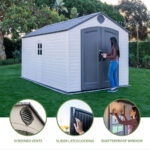 Lifetime 8ft x 15ft (2.4 x 4.5m) Storage Shed - Model 60394 - Image 3
