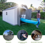 Lifetime 8ft x 15ft (2.4 x 4.5m) Storage Shed - Model 60394 - Image 4