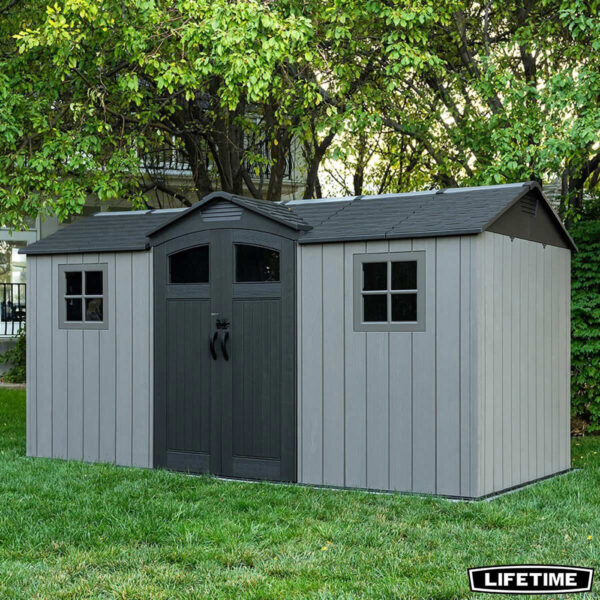 Lifetime 14.5ft x 7ft (4.42 x 2.13m) Storage Shed - Model 60477