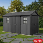 Keter Newton Plus 13 x 7ft 5" (3.9 x 2.2m) Dual Entry Storage Shed