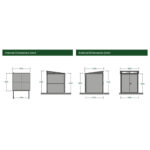 Stone Garden 5ft 11" x 5ft 11" (1.8m x 1.84m) Two Door Steel Shed in Green - Image 7