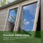 Forest Garden Timberdale 8ft x 6ft" (2.47 x 1.85m) Tongue & Groove Wooden Storage Shed with Log Store - Image 4