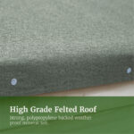 Forest Garden Timberdale 8ft x 6ft" (2.47 x 1.85m) Tongue & Groove Wooden Storage Shed with Log Store - Image 5