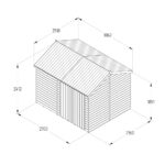 Forest Garden Timberdale 10ft x 8ft 3" (3 x 2.5m) Tongue & Groove Wooden Storage Shed - Image 2