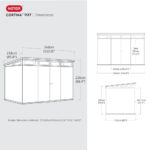 Keter Cortina 11ft 2" x 7ft 2" (3.4 x 2.2m) Storage Shed - Image 2