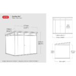 Keter Cortina 9ft 2" x 7ft (2.8 x 2.1m) Storage Shed - Image 7