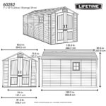 Lifetime 7ft x 12ft (2.1 x 3.6m) Storage Shed - Model 60282 - Image 2