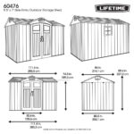 Lifetime 9ft 4" x 7ft (2.84 x 2.14m) Storage Shed - Model 60476 - Image 2