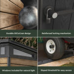 Keter Ashwood Signature 7ft 1" x 7ft 1" (2.16 x 2.16m) Storage Shed - Image 5