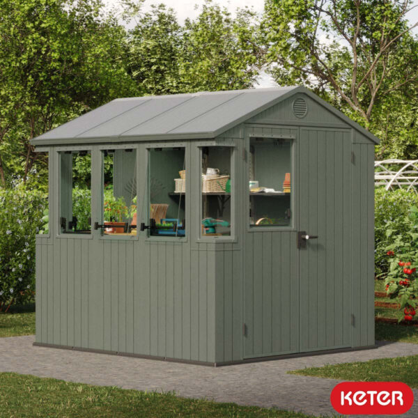 Keter 6ft 3" x 8ft (1.9 x 2.4m) Potting Shed
