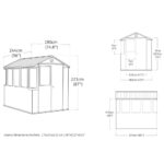 Keter 6ft 3" x 8ft (1.9 x 2.4m) Potting Shed - Image 2