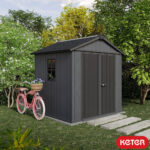 Keter Newton Plus 7ft 6" x 7ft 4" (2.3 x 2.2m) Storage Shed in 2 Configurations - Image 2
