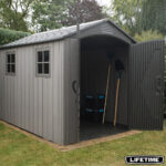 Lifetime 7ft x 9ft 6" (2.1x 2.9m) Rough Cut Storage Shed - Model 60310 - Image 4