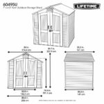 Lifetime 7ft x 4ft 8" (2.1 x 1.4m) Storage Shed - Model 60495U - Image 2