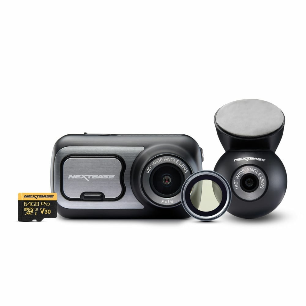 Nextbase 422GW Front & Rear Dash Cam Bundle includes 64GB SD Card & Polarising Filter