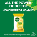 Dettol, Floor Cleaner, Antibacterial, Large Wipes, Citrus, 150 Wipes Total (25 x 6pck) Disinfectant, Home Hygiene, Biodegradable, Kills 99.9 Percent of Germs - Image 5