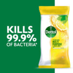 Dettol Biodegradable Antibacterial Multi-Purpose Cleaning Disinfectant Wipes, Citrus Zest Fragrance, 50 Wipes - Image 6