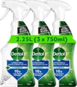Dettol Mould Remover, Multipack of 3 X 750ml, Total 2.25L, Mould And Mildew Remover, Mould Spray, Bleach Spray, Bathroom Mould Remover, Antibacterial, Disinfectant, Household Cleaners