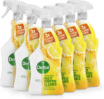 Dettol Spray, Antibacterial Multipurpose Cleaner, Lemon & Lime, 6.0L Total (1L x 6pck), Kitchen, Household Disinfectant Cleaning Solution, Kills 99.9 Percent of Germs