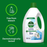 Dettol Laundry Sanitiser, Antibacterial, Fresh Cotton, 6L Total (1.5L x 4pck) 12hr Freshness, Removes Odour, Prevents colour fading, Kills 99.9 Percent of Bacteria - Image 3