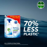 Dettol Antibacterial Surface Cleaner Refill, 4-Pack (1.2L Each), Total 4.8L, Disinfectant Spray & Floor Solution, Household Multipurpose Cleaning, Germ Protection, Eco-Friendly Pouch - Image 16